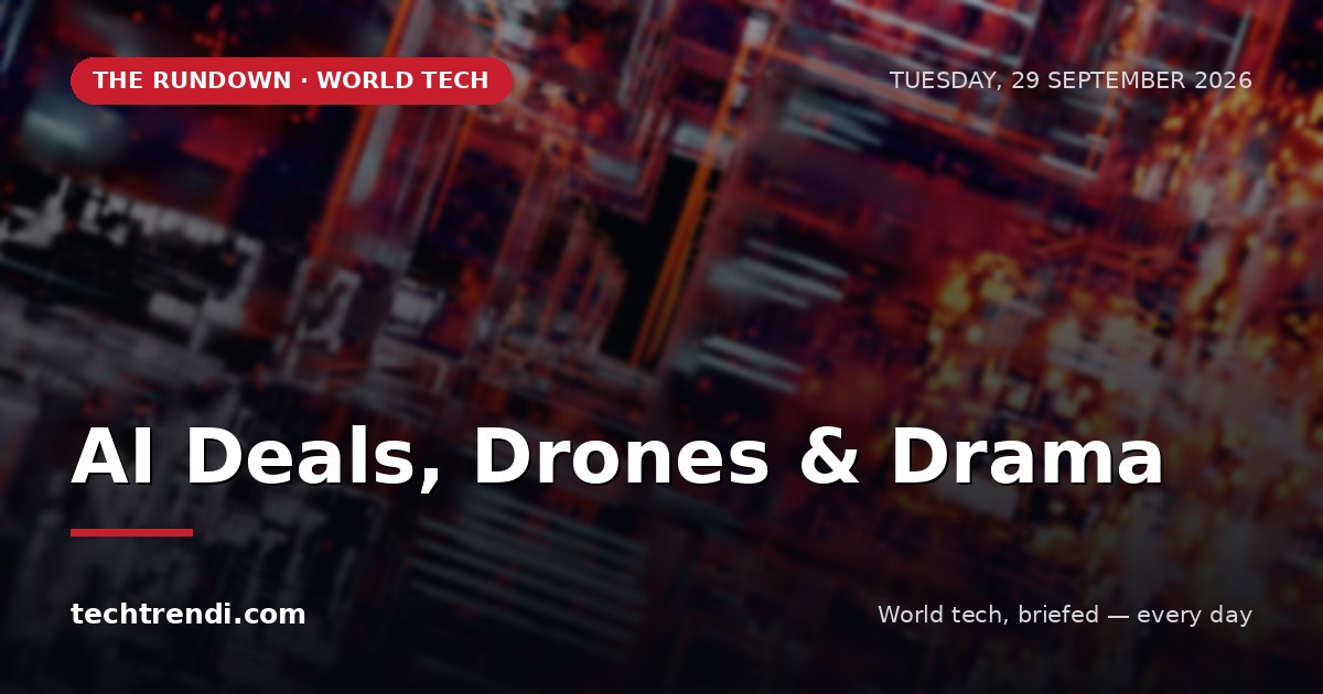 The Rundown - September 29: AI Deals, Drones & Drama